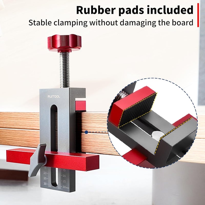 RUITOOL Cabinet Door Mounting Jig, Installation Positioner for Frameless Cabinets Only, Easily Adjustable Aluminium Alloy Versatile Cabinet Hardware Jig, Holiday Home Improvement Gifts for Him - Image 4